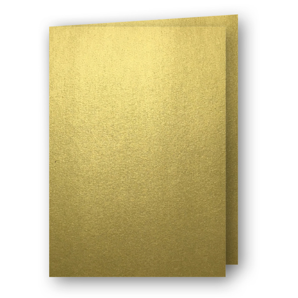 A7 Kort Dubbla Stående 5-Pack Guld