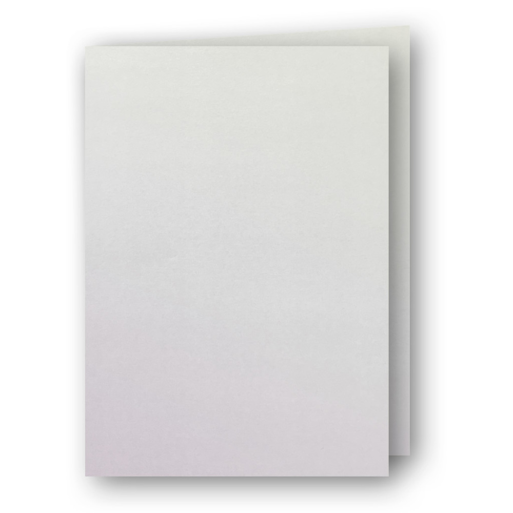 A7 Kort Dubbla Stående 5-Pack Pärlemor Creme