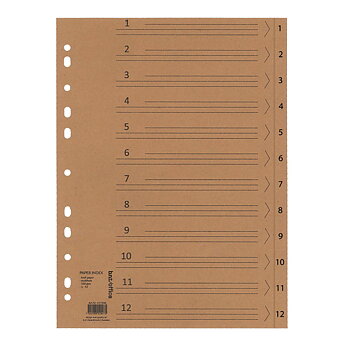 1-12 Register Kraftpapper 150g