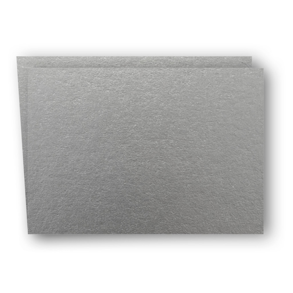 A6 Kort Dubbla Liggande 5-Pack Silver