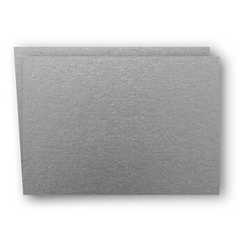 A6 Kort Dubbla Liggande 5-Pack Silver