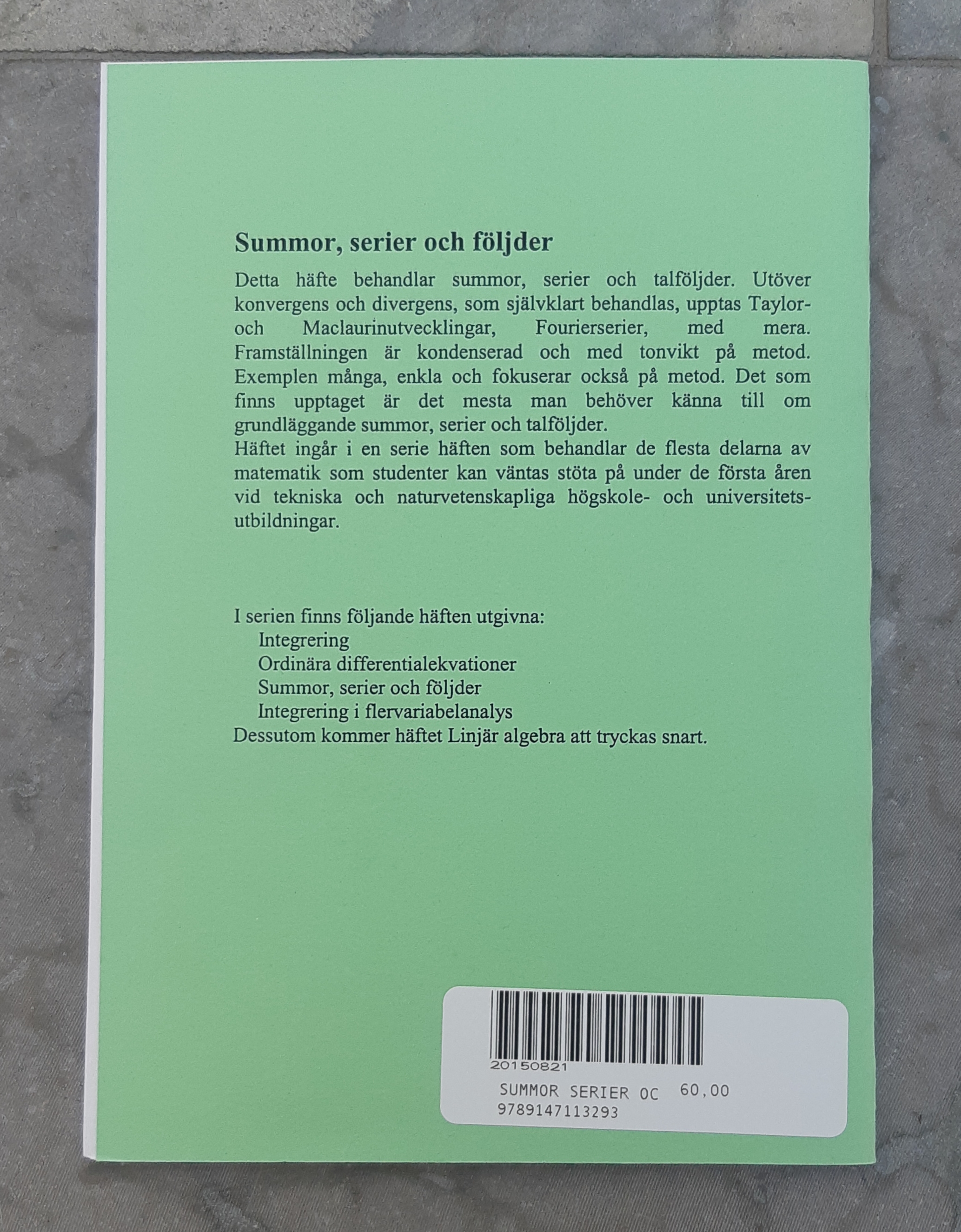 Summor serier och följder - 2