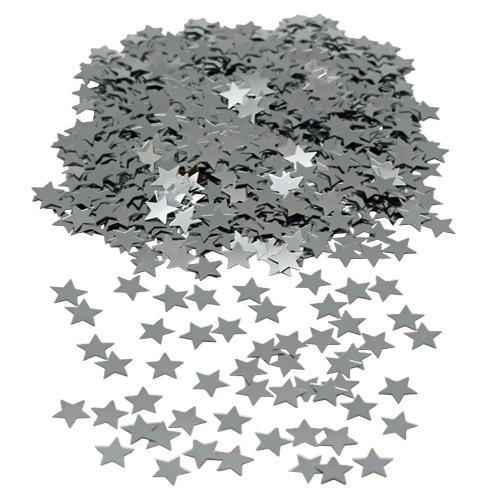 Confetti stars silver