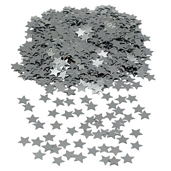 Confetti stars silver