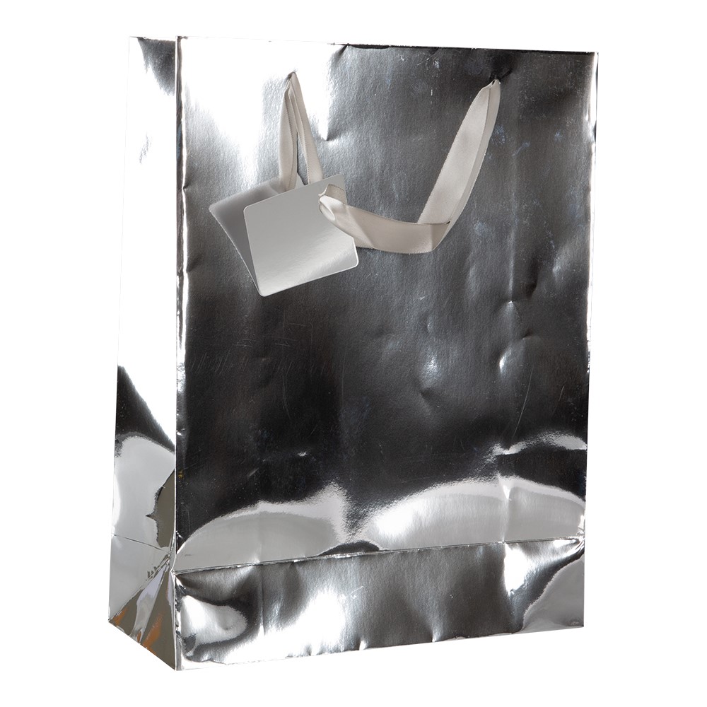 Gift bag silver L