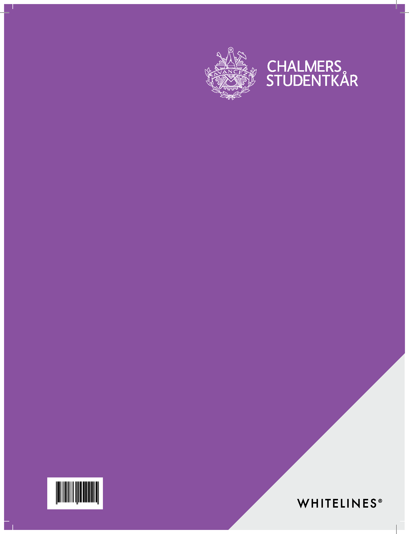 Whitelines Chalmers plain A4 notepad
