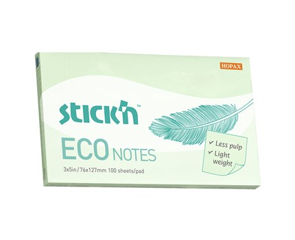 Notisblock ECO 100b 76x127Grön
