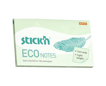 Notisblock ECO 100b 76x127Grön