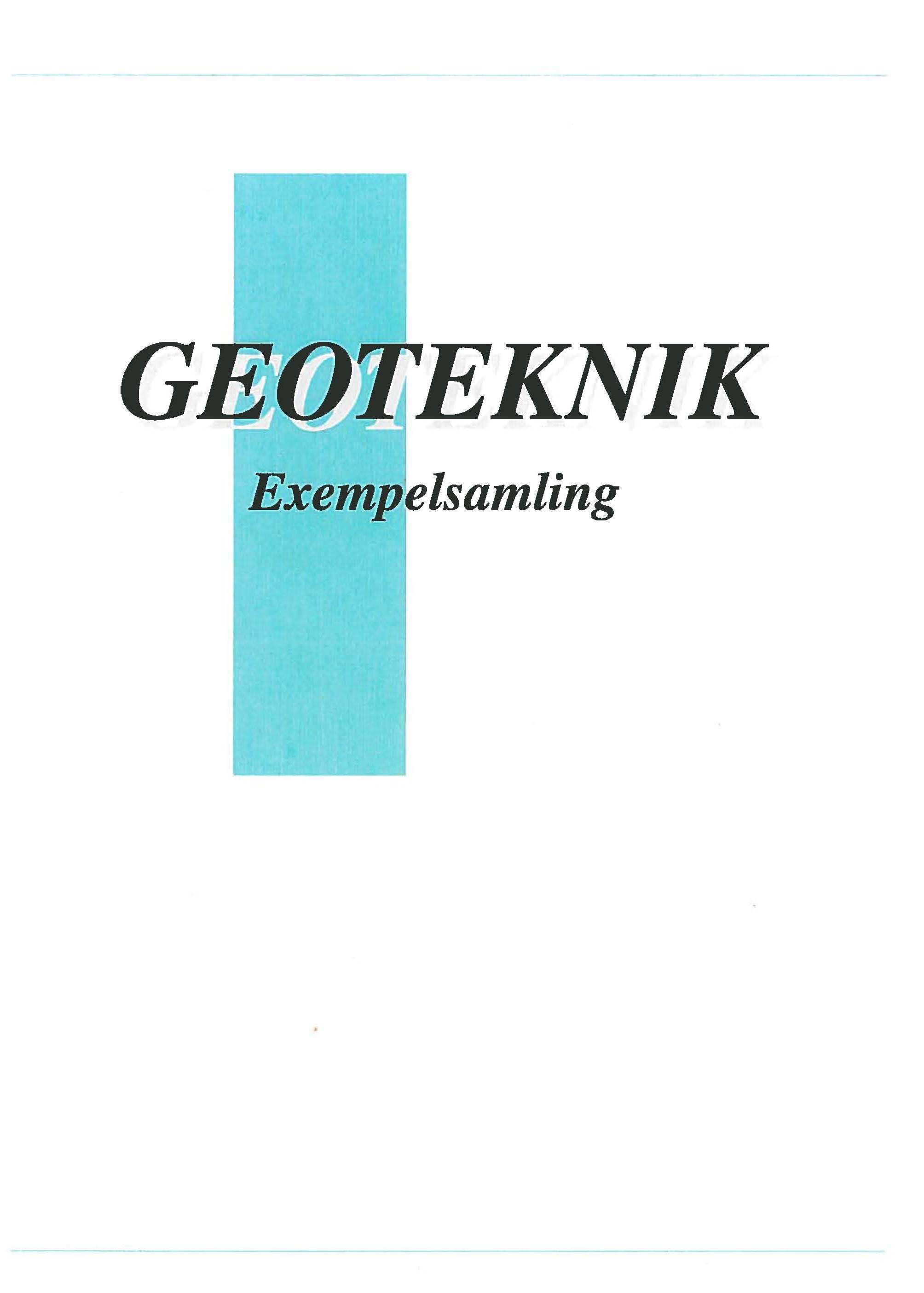 Geoteknik exempelsamling