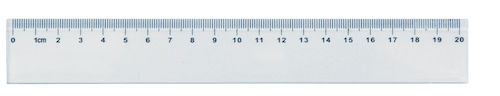LINJAL 20 CM PLAST