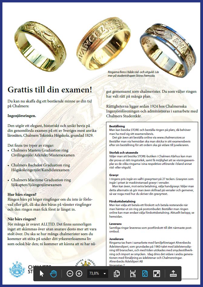 The Chalmers ring  - 3
