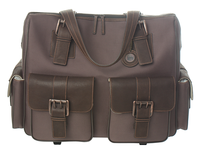 Jack brown rolling satchel