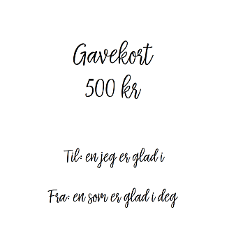Gift card 500 Nkr