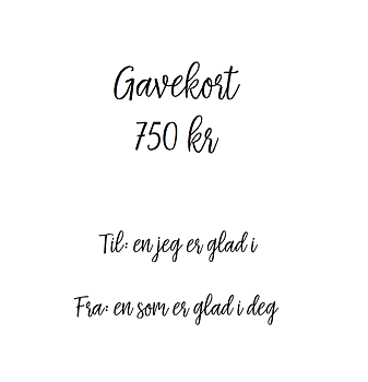 Gift card 750 Nkr