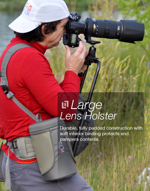 Large Lens Holster - Grey