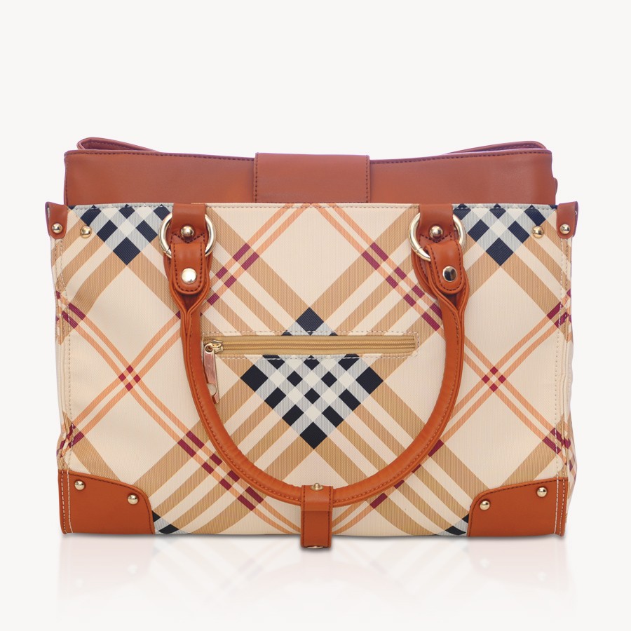 Valise - Tan plaid - 3