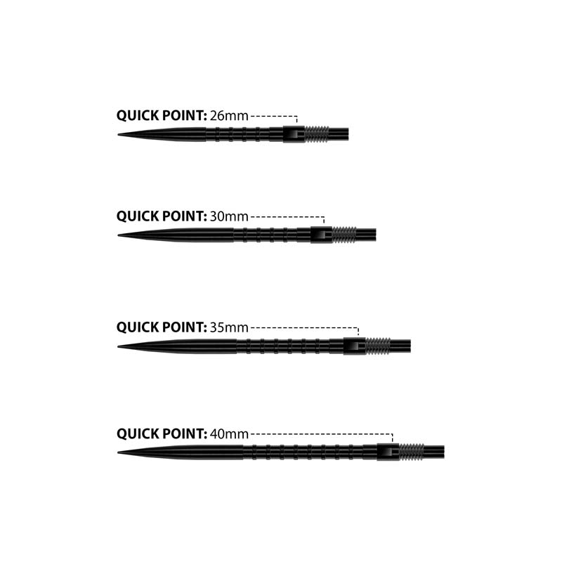 Harrows HM Grip Quick Point Black 30mm - 3