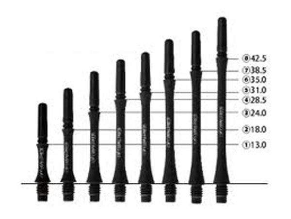Cosmo Fit Shafts Carbon Slim locked Svart - 2