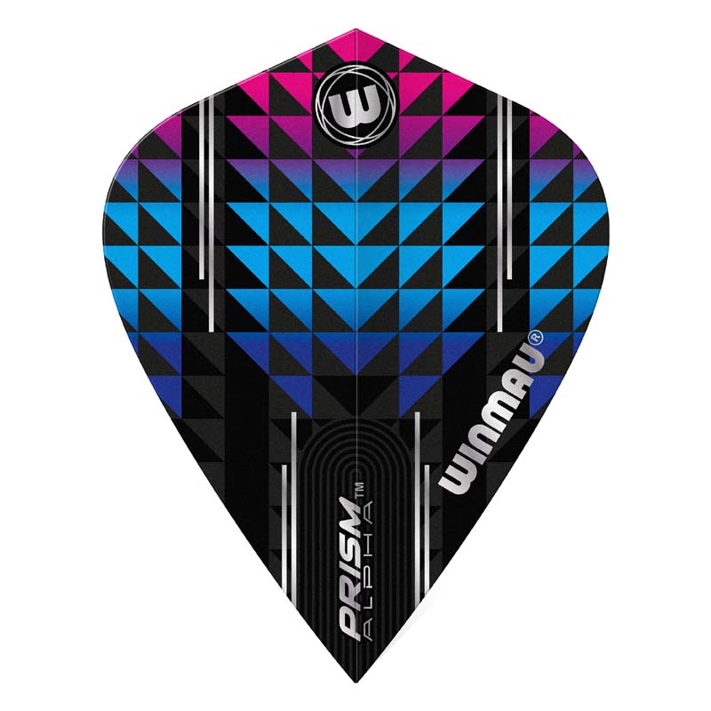 Winmau Alpha Svart, Blå & Lila Kite
