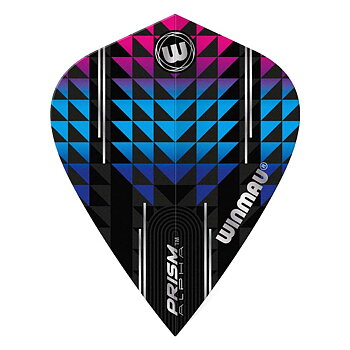 Winmau Alpha Black, Blue & Purple Kite