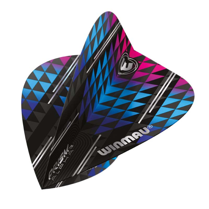 Winmau Alpha Svart, Blå & Lila Kite - 2