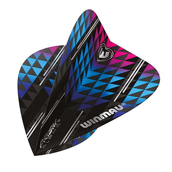 Winmau Alpha Black, Blue & Purple Kite