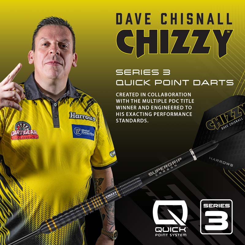 Harrows Dave Chisnall Series 3 Quick Point 90% 22g - 5