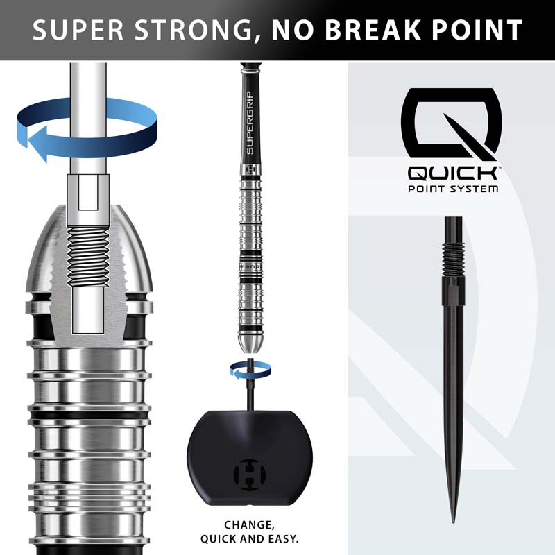 Harrows Supergrip Quick Point Tapered 90% 28g - 2