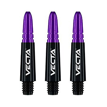 Winmau Vecta Svart & Lila Korta 34mm
