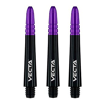 Winmau Vecta Svart & Lila Mellan 37mm