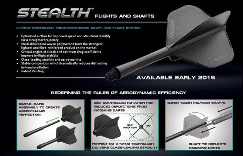 Winmau Stealth Päron Rosa - 2