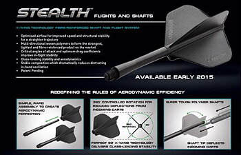 Winmau Stealth Päron Rosa