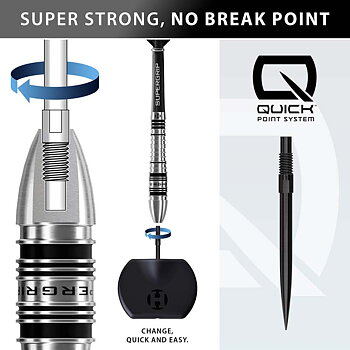 Harrows Supergrip Quick Point Bomb 90% 25g