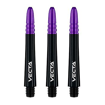 Winmau Vecta Svart & Lila Medium 40mm