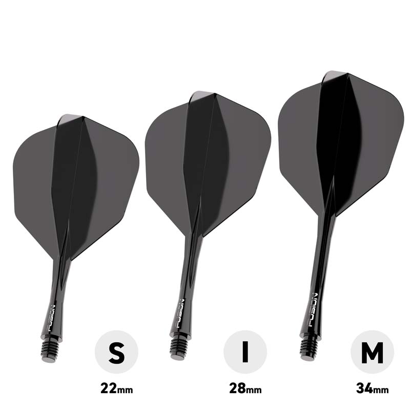 Winmau Fusion Shape/NO6 Black 28mm Inbetween - 2