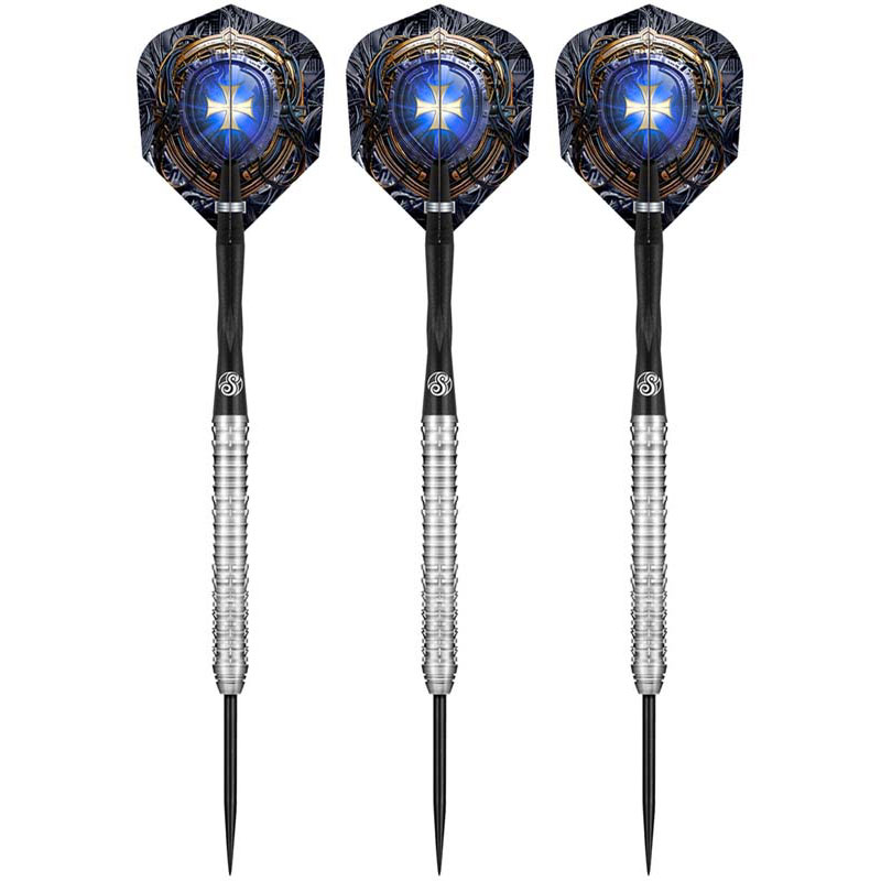 ダーツ Shot Future Knights Ironsoul 2BA 20g Future Knights Ironsoul Soft Tip Dart Set-90% Tungsten