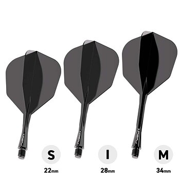Winmau Fusion Shape/NO6 Black 34mm Medium