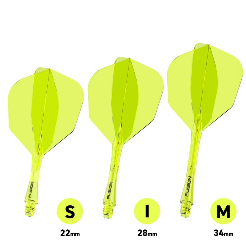 Winmau Fusion Shape/NO6 Yellow 34mm Medium - 2