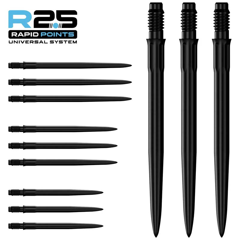 Mission R2.5 Rapid SM1 Dartspetsar Svarta 40mm