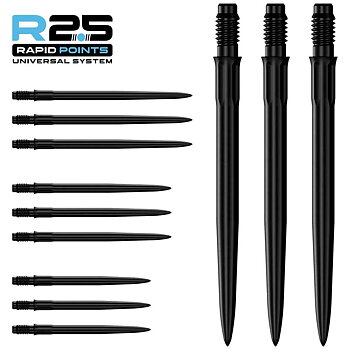Mission R2.5 Rapid SM1 Dartspetsar Svarta 40mm