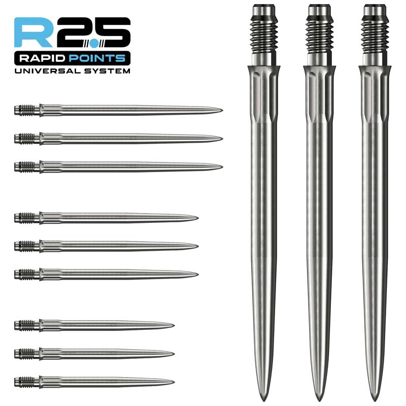 Mission R2.5 Rapid SM1 Dartspetsar Silver 35mm
