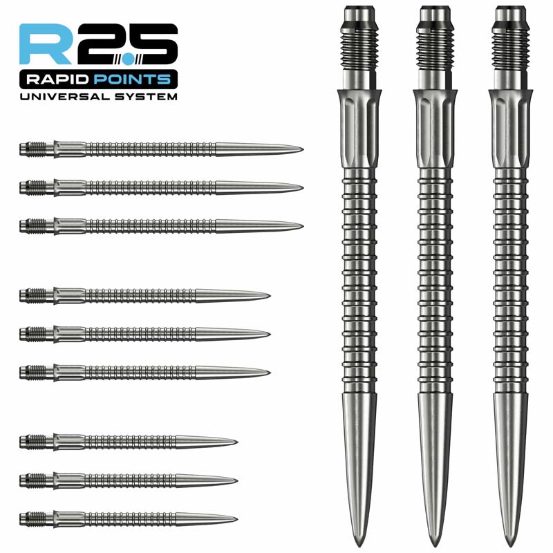 Mission R2.5 Rapid GV1 Dartspetsar Silver 35mm