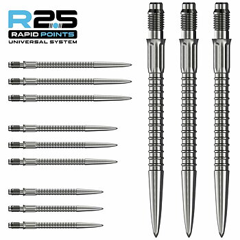 Mission R2.5 Rapid GV1 Dartspetsar Silver 40mm