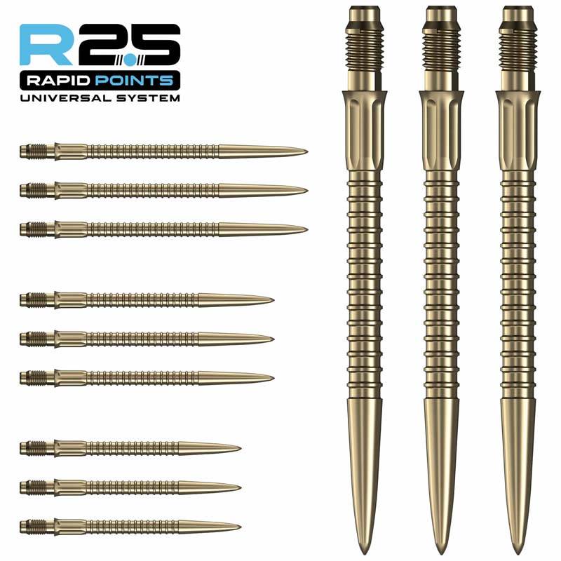 Mission R2.5 Rapid GV1 Dartspetsar Guld 40mm