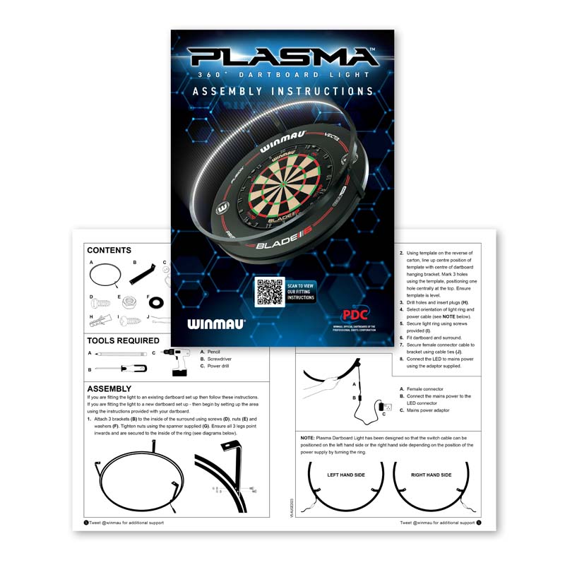 Winmau Plasma Ice 360°  Dartbelysning - 10