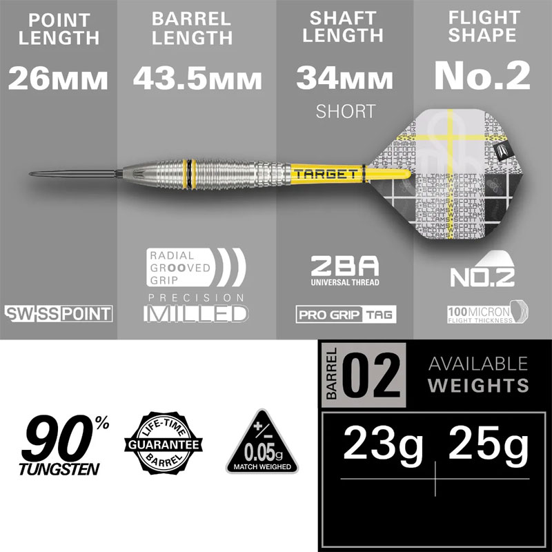 Target Scott Williams GEN-2 Swiss Point 90% 25g - 6