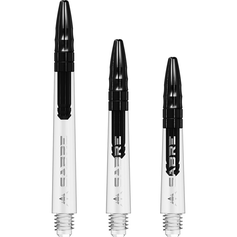 Mission Sabre Dartstolpar Clear/Svart Medium 49mm - 2