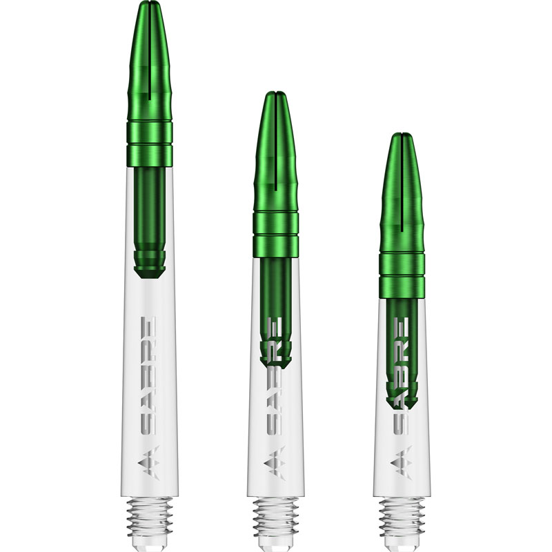 Mission Sabre Dartstolpar Clear/Grön Medium 49mm - 2