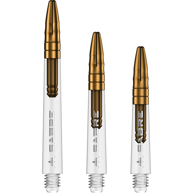 Mission Sabre Dartstolpar Clear/Guld Medium 49mm - 2