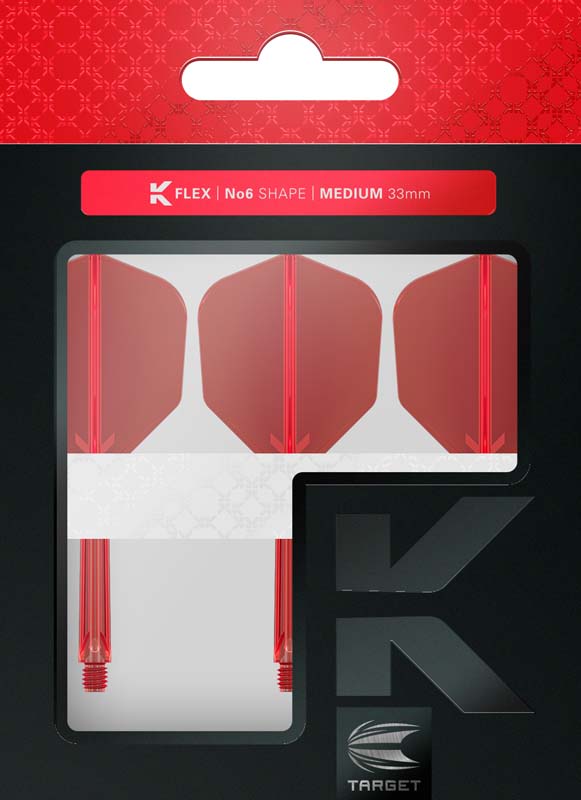 Target K-Flex Shape/NO6 Röda 33mm Medium - 3